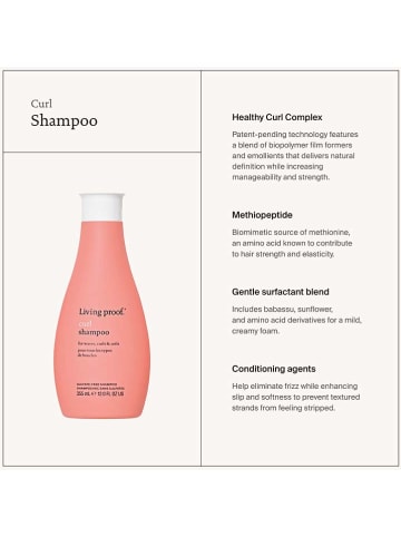 Living Proof Szampon "Curl" - 100 ml