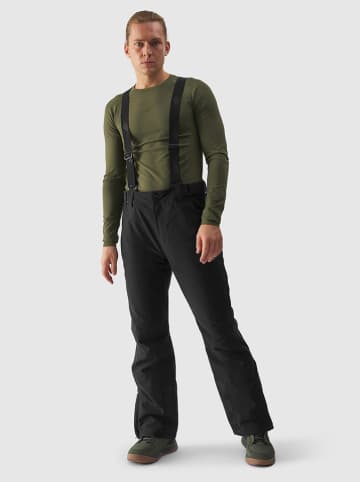 4F Ski-/snowboardbroek donkergrijs/blauw