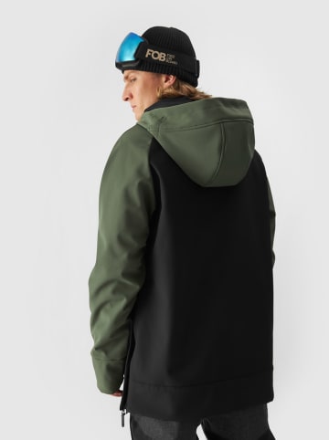 4F Softshelljas kaki/zwart