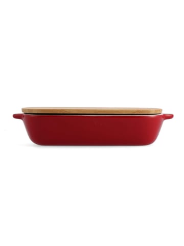 KitchenAid 2tlg. Set: Auflaufform in Rot - (B)31 x (H)18,5 x (T)6 cm