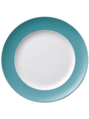 Thomas Ontbijtbord turquoise/wit - Ø 22 cm
