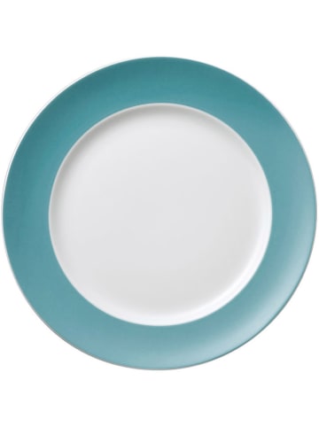 Thomas Dinerborden turquoise/wit - Ø 27 cm