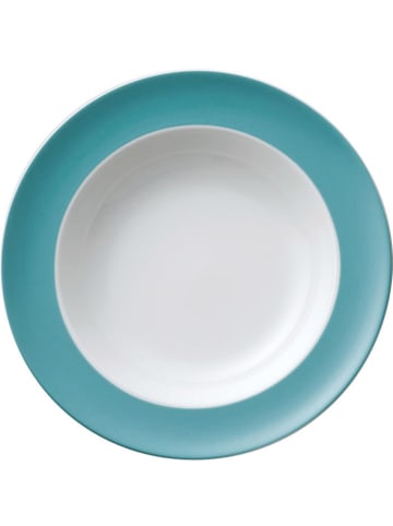 Thomas Soepbord turquoise/wit - Ø 23 cm