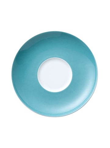 Thomas Cappuchinoschotels turquoise/wit - Ø 16,5 cm