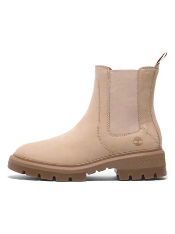 Timberland Leder-Chelseaboots "Cortina Valley" in Beige