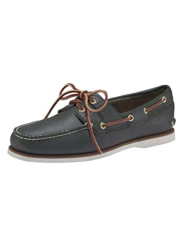 Timberland Leren mocassins "Classic boat 2 Eye" donkerblauw
