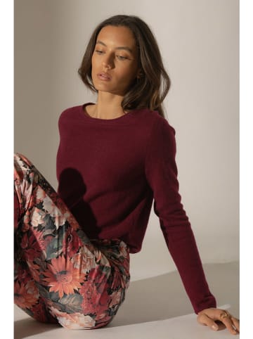 Perfect Cashmere Kaszmirowy sweter "Megan" w kolorze bordowym