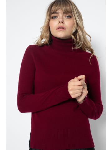 Perfect Cashmere Kaschmir-Rollkragenpullover "Tracy" in Bordeaux