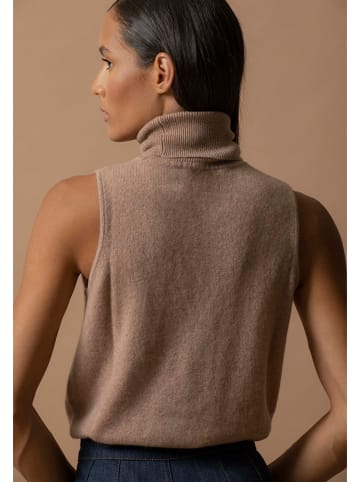 Perfect Cashmere Kaszmirowy top w kolorze karmelowym