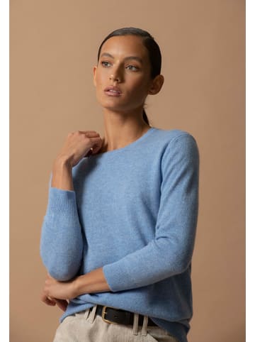 Perfect Cashmere Kaschmir-Pullover "Vanessa" in Hellblau