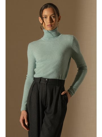 Perfect Cashmere Kaschmir-Rollkragenpullover "Ashley" in Mint