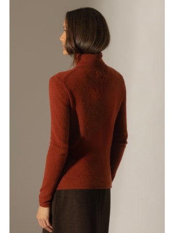 Perfect Cashmere Kaschmir-Rollkragenpullover in Rostrot