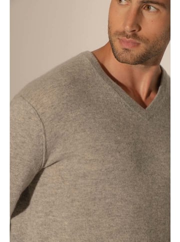 Perfect Cashmere Kaszmirowy sweter "Lorenzo" w kolorze beżowym