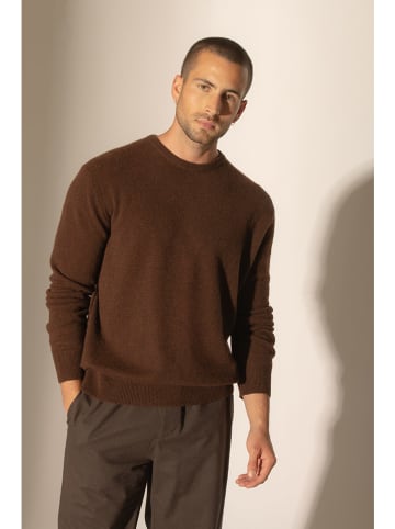 Perfect Cashmere Kaszmirowy sweter "Blake" w kolorze ciemnobrązowym