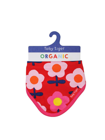 Toby Tiger Dreieckstuch in Rot/ Bunt - (L)35 x (B)25 cm