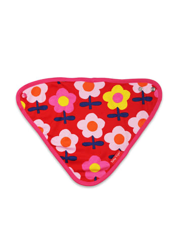 Toby Tiger Dreieckstuch in Rot/ Bunt - (L)35 x (B)25 cm