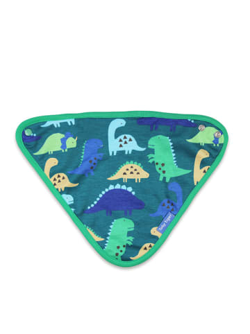 Toby Tiger Dreieckstuch in Blau/ Grün - (L)35 x (B)25 cm