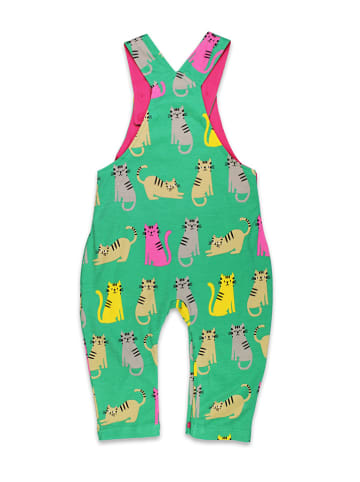 Toby Tiger Ogrodniczki w kolorze zielonym ze wzorem