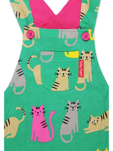 Toby Tiger Latzhose in Grün/ Bunt