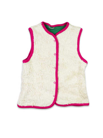Toby Tiger Omkeerbare bodywarmer crème/groen/meerkleurig