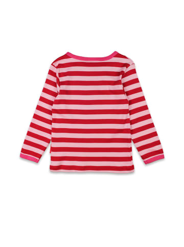 Toby Tiger Longsleeve rood/lichtroze