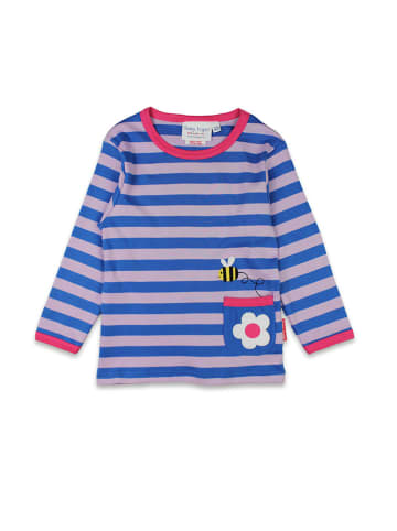 Toby Tiger Longsleeve in Blau/ Creme