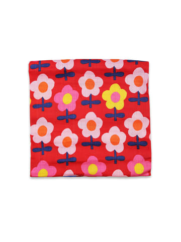 Toby Tiger 2er-Set: Spucktücher in Rot/ Bunt - (L)75 x (B)75 cm