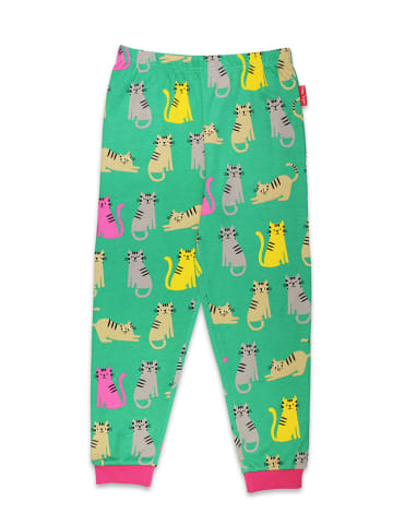 Toby Tiger Pyjama in Grün/ Bunt