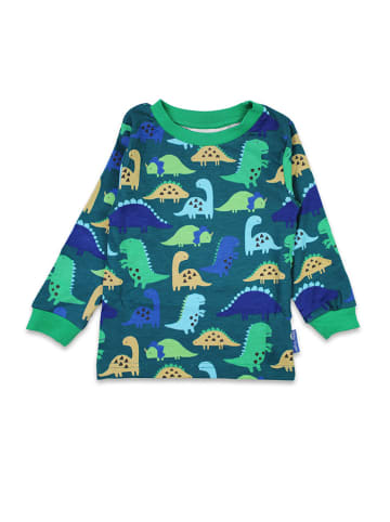 Toby Tiger Pyjama in Grün/ Blau