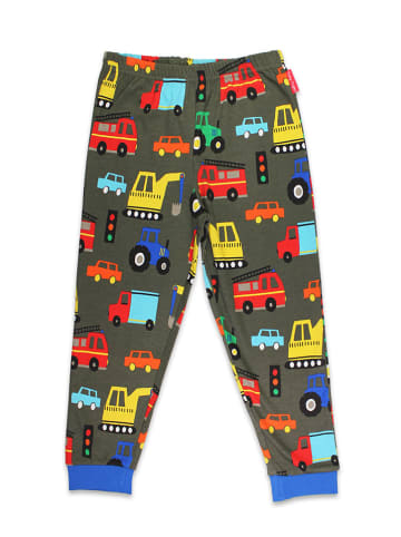 Toby Tiger Pyjama in Anthrazit/ Bunt