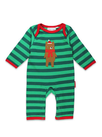 Toby Tiger Overall in Grün/ Hellbraun