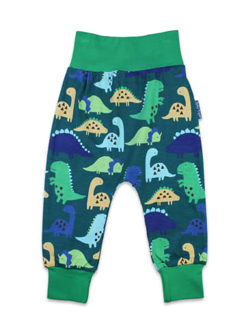 Toby Tiger Sweathose in Blau/ Grün