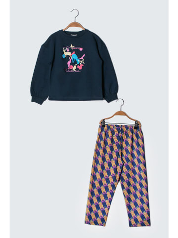 Percy Jay 2-delige outfit donkerblauw