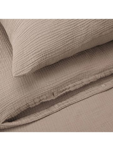 Schiesser Musselin-Bettwäsche-Set "Molly" in Taupe