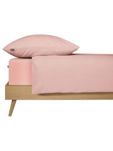 Schiesser Seersucker-Bettwäsche-Set "Laura" in Rosa
