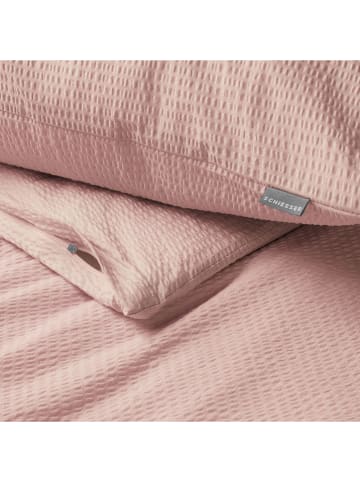 Schiesser Seersucker-Bettwäsche-Set "Laura" in Rosa