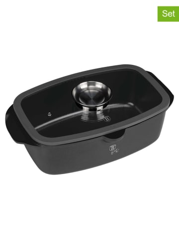 Berlinger Haus 2tlg Set: Bräter "Anthracite Collection" in Anthrazit - (L)32 x (B)21 cm