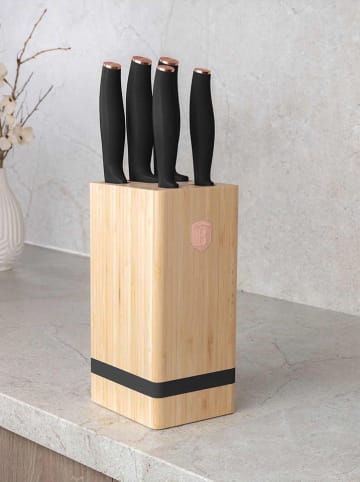 Berlinger Haus 6tlg. Küchenmesser-Set in Schwarz/ Roségold