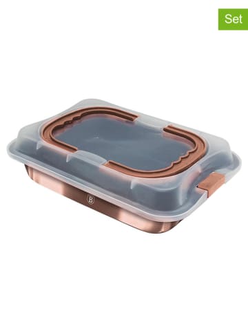 Berlinger Haus 2tlg. Backblech in Schwarz/ Rosegold - (L)36,5 x (B)24,5 cm