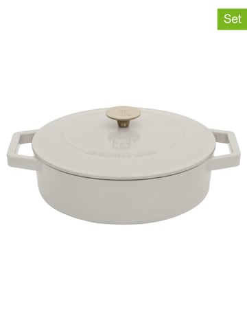 Berlinger Haus 2-częściowy zestaw "Cast Iron -Cream Collection" w kolorze kremowym - Ø 26 cm