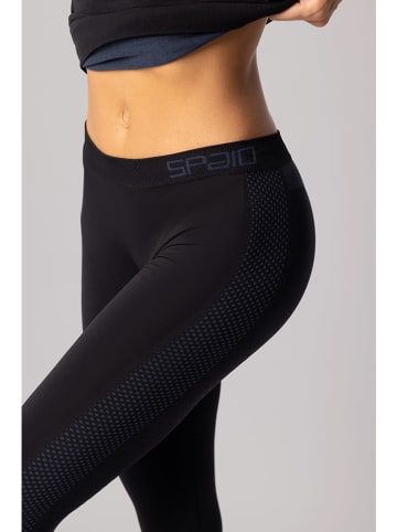 Spaio Thermoleggings "Fierce" in Schwarz/ Blau
