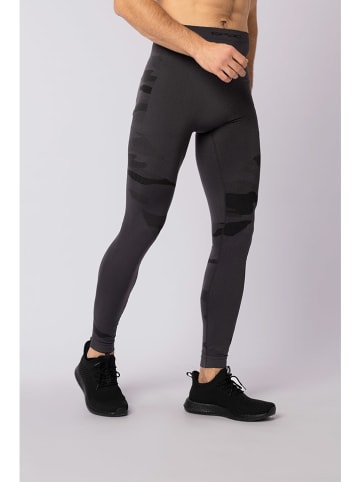 Spaio Legginsy sportowe "Tactical" w kolorze antracytowym