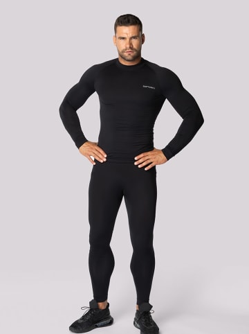 Spaio Legginsy termiczne "Alpha" w kolorze czarnym