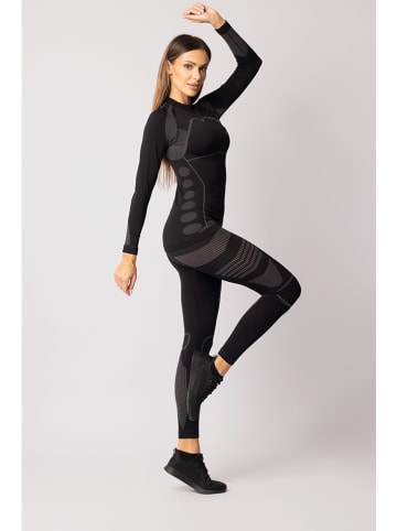 Spaio Thermoleggings "Thermo-Evo" in Schwarz/ Grau