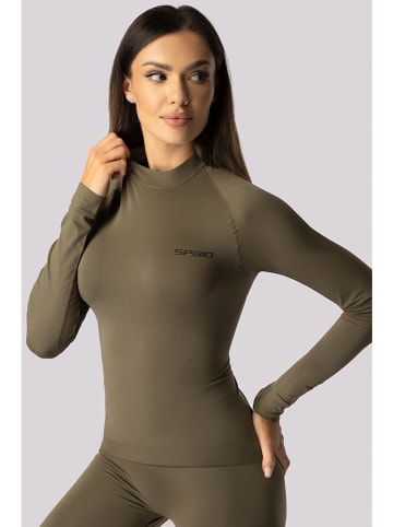 Spaio Koszulka termiczna "Alpha" w kolorze khaki