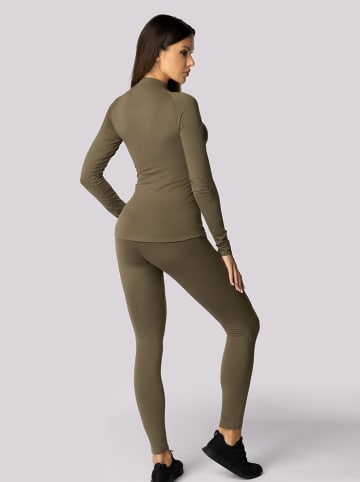 Spaio Koszulka termiczna "Alpha" w kolorze khaki