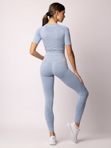 Spaio Trainingsshirt "Melange" in Hellblau