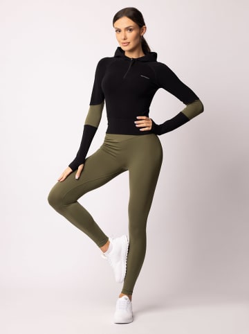 Spaio Trainingshoodie "Adapt" zwart/kaki