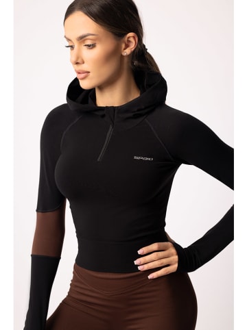 Spaio Trainingshoodie "Adapt" in Schwarz/ Braun