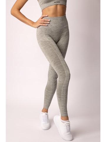 Spaio Legginsy sportowe "Melange" w kolorze khaki
